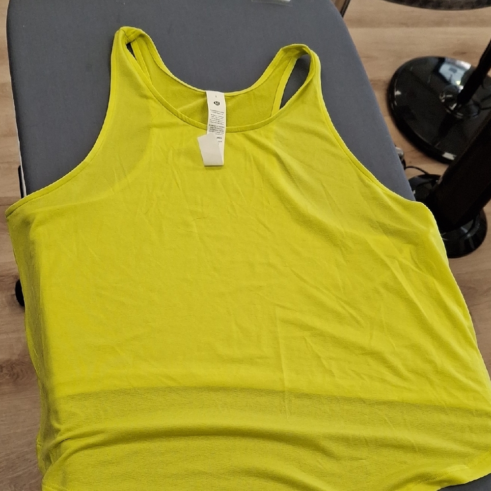 NWOT-Lululemon Athletica Bright Yellow Tank Top